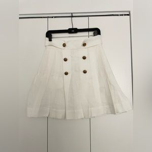 Zimmermann linen pleated skirt